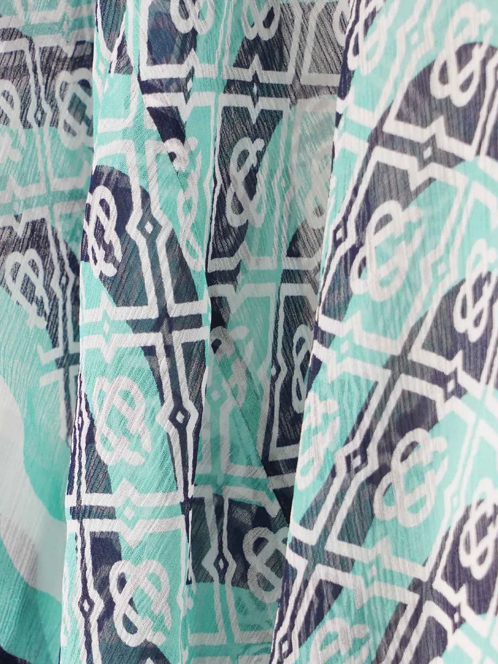 Casablanca Strandtuniek met monogramprint Groen