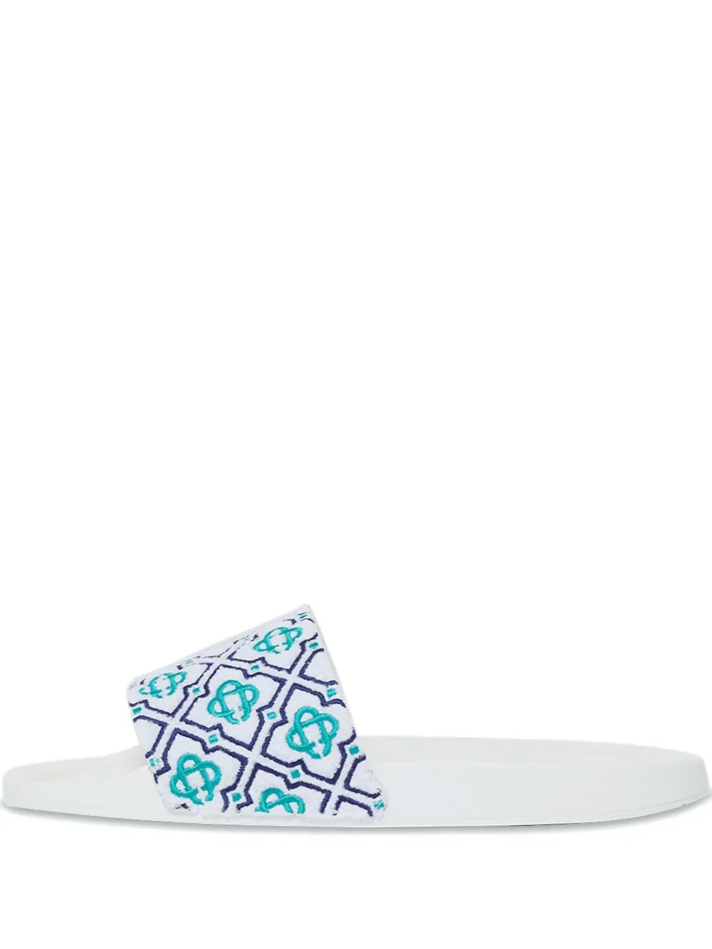 Casablanca monogram flip flops White