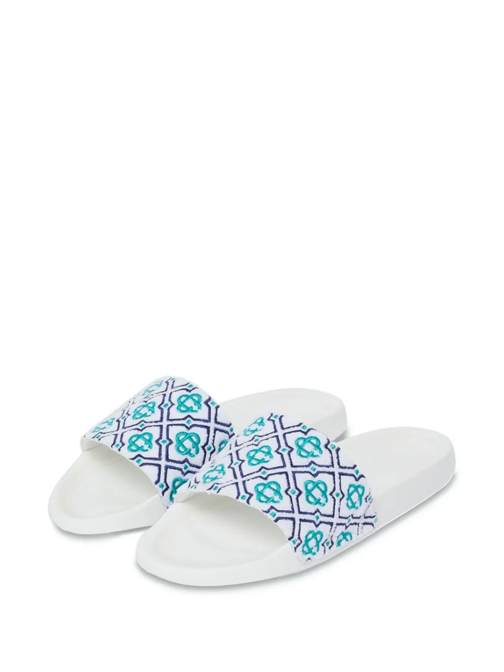 Casablanca monogram flip flops White