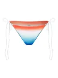 Casablanca ombre tie-side bikini bottom - White