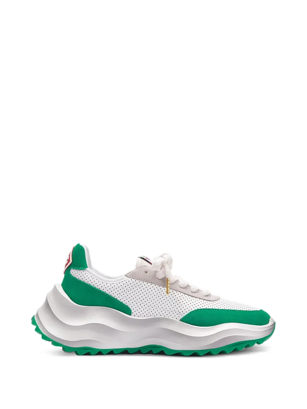 Casablanca Sneakers met geperforeerd vlak en logopatch Wit