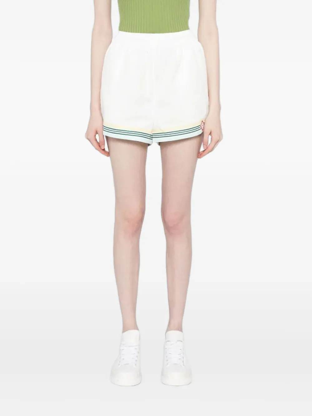 Casablanca stripe-trim track shorts | Cropped Pants | Image 2