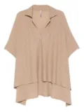 Liviana Conti layered wool sweater - Brown