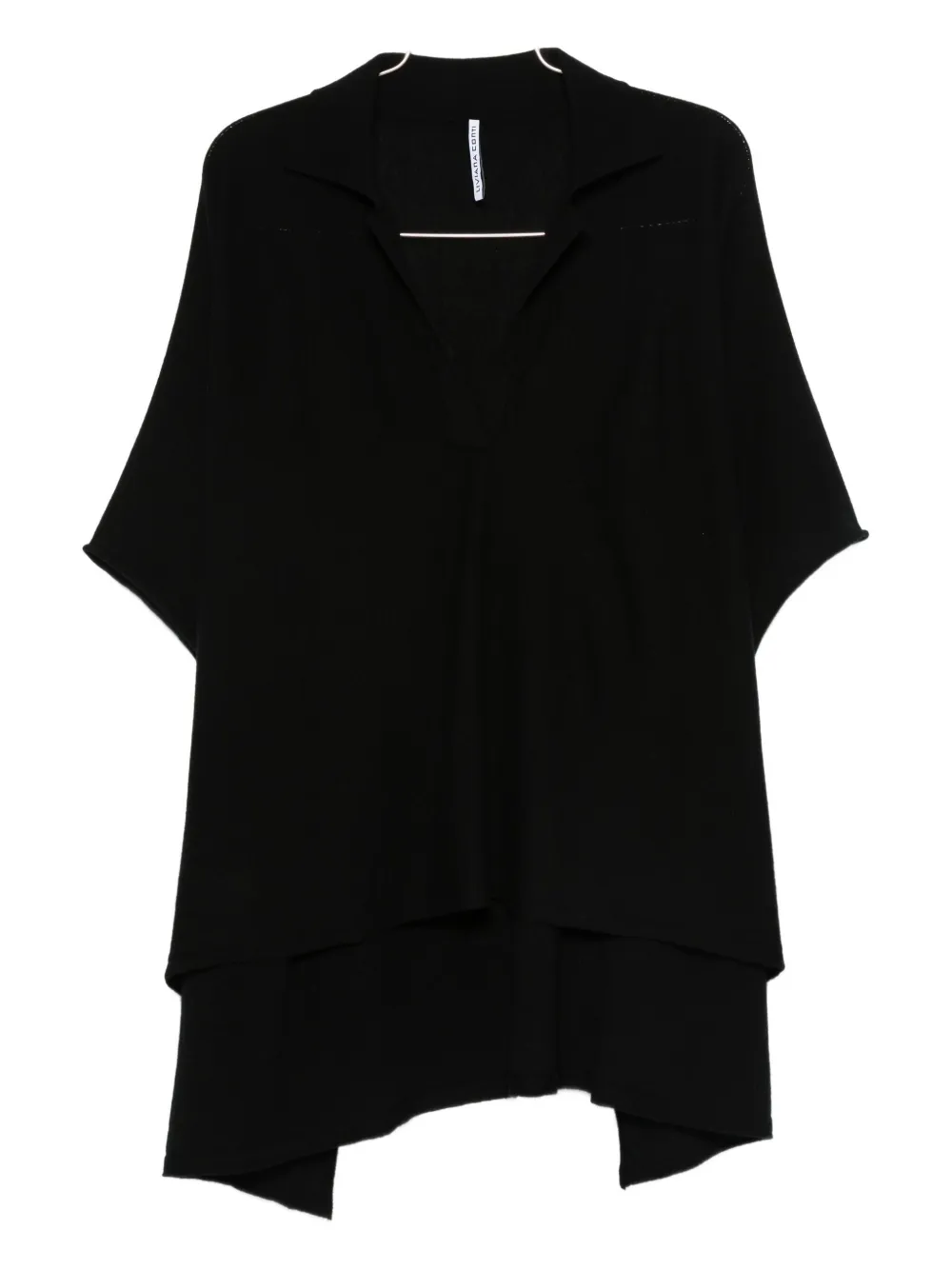 Mila layered polo-neck sweater