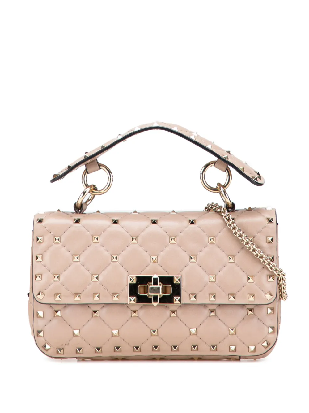 Valentino Garavani Pre-Owned 2010-2025 Small Nappa Rockstud Spike Valentino Garavani Pre-Owned 2010-2025 Small Nappa Rockstud Spike