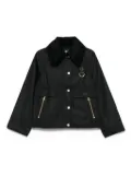 Barbour corduroy-collar jacket - Black