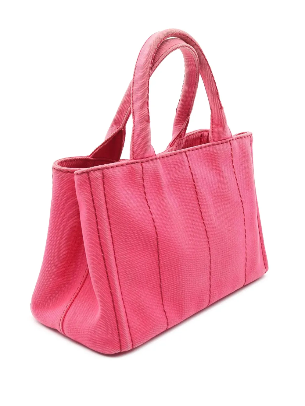 Pre-owned Prada 2013-2025 Small Canvas Canapa Logo Satchel