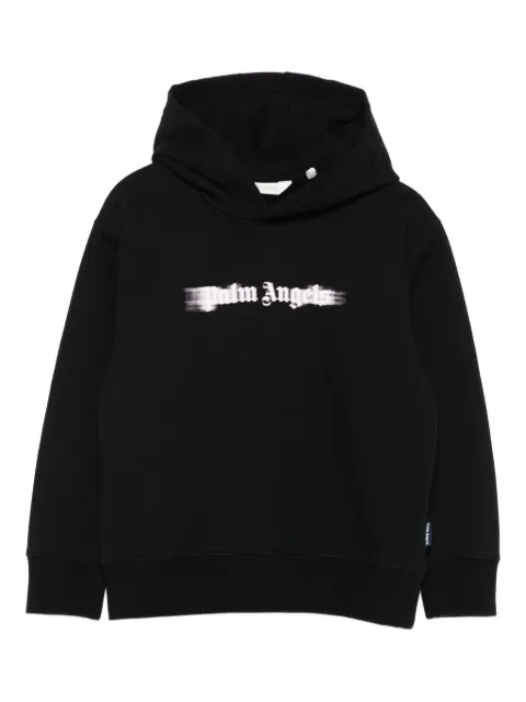 Palm Angels Kids logo-print hooded top
