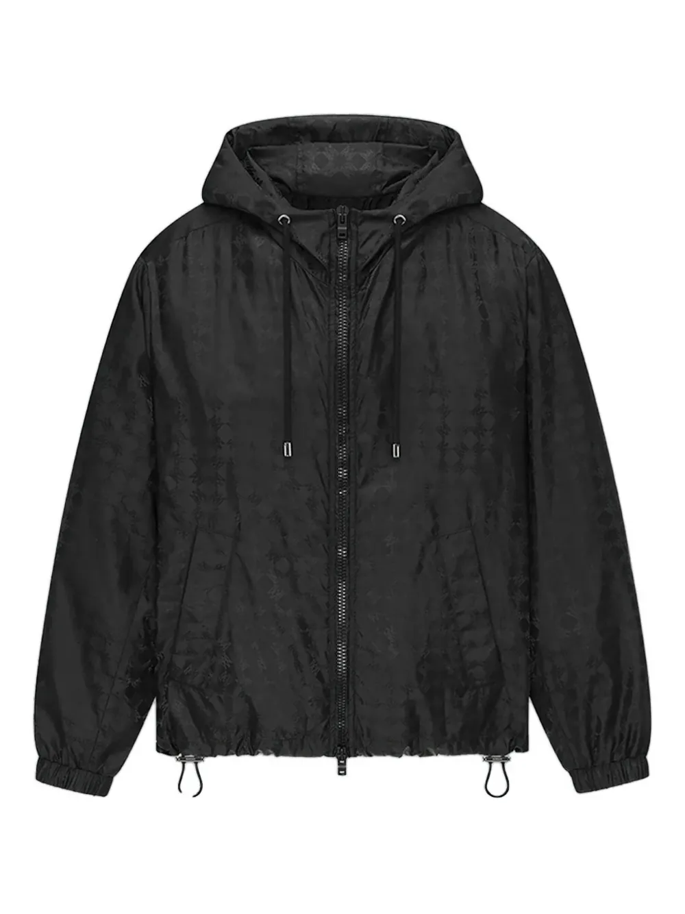 Amiri Ma Quad Monogram Hooded Jacket In Black