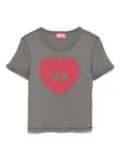 Diesel T-Ele heart-print T-shirt - Grey
