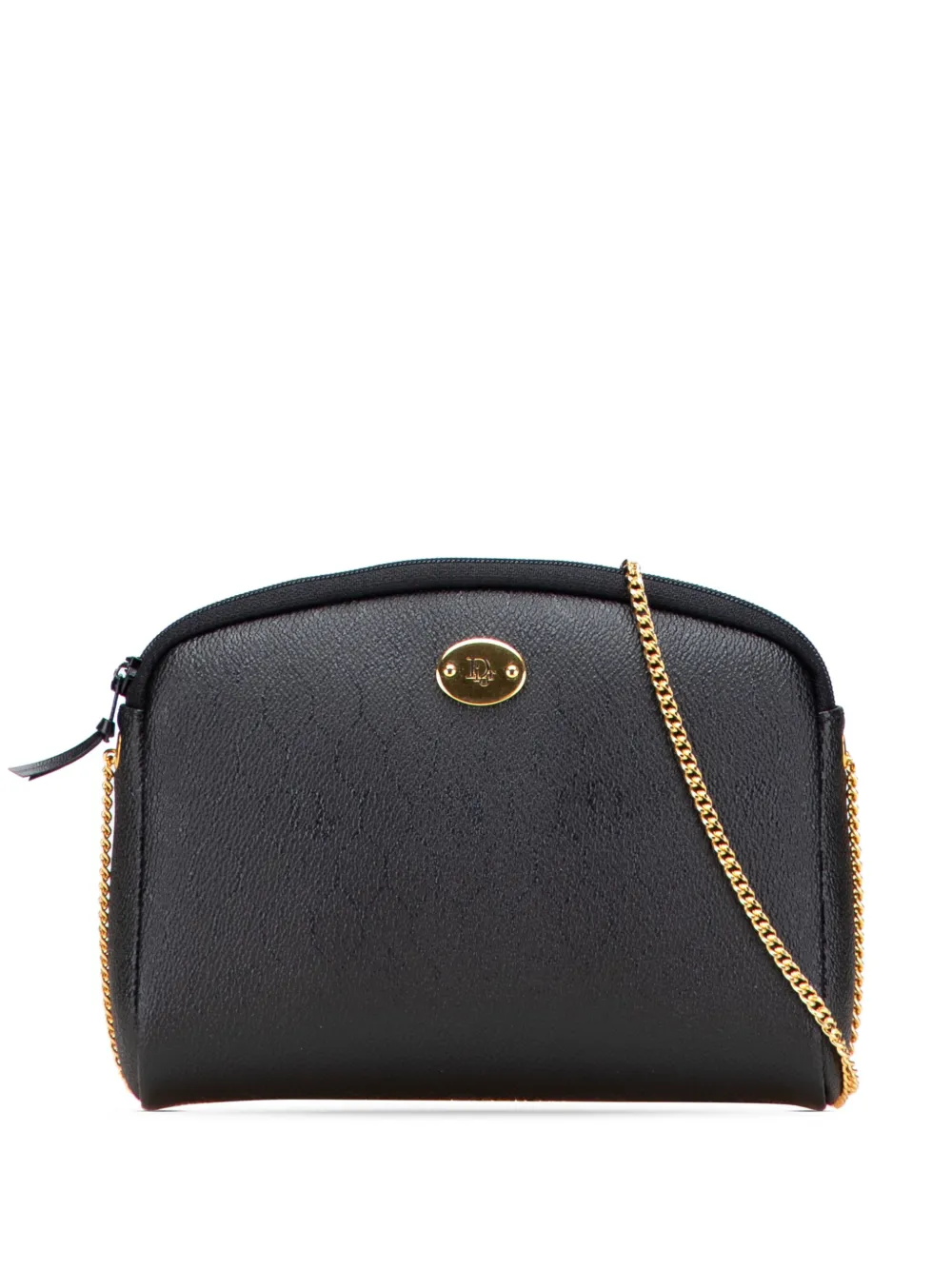 Pre-owned Dior 20th Century Honeycomb Coated Canvas Chain Crossbody Bag