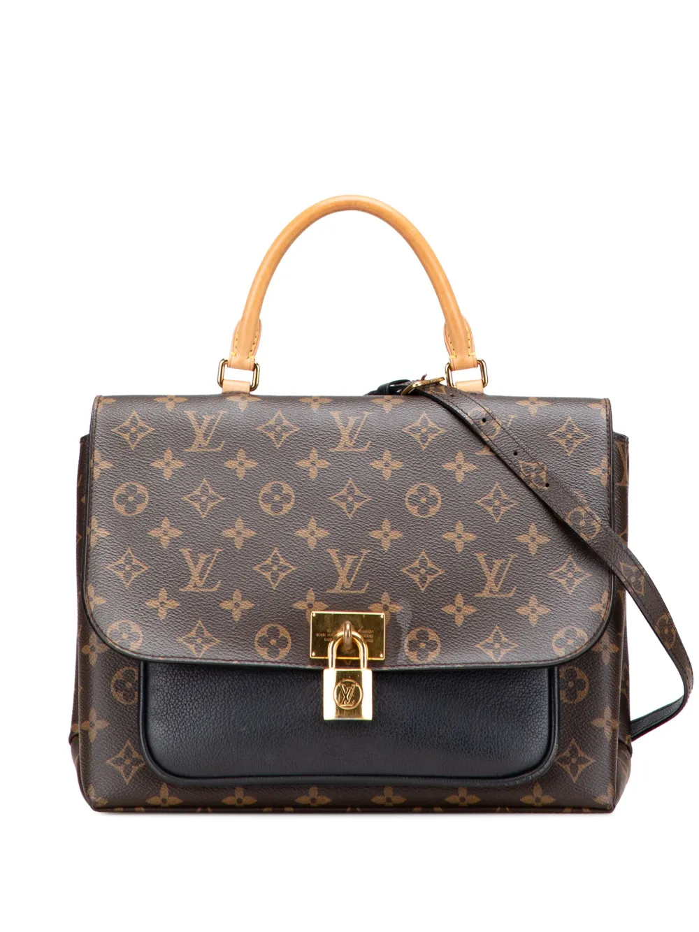 Louis Vuitton Pre-Owned 2018 モノグラム マリニャン サッチェルバッグ - ブラック Louis Vuitton Pre-Owned 2018 モノグラム マリニャン サッチェルバッグ - ブラック