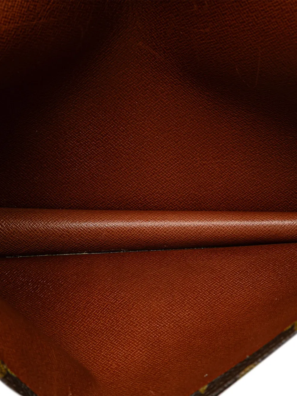 Pre-owned Louis Vuitton 1990 Monogram Pochette Rabat 23 Clutch Bag In Brown
