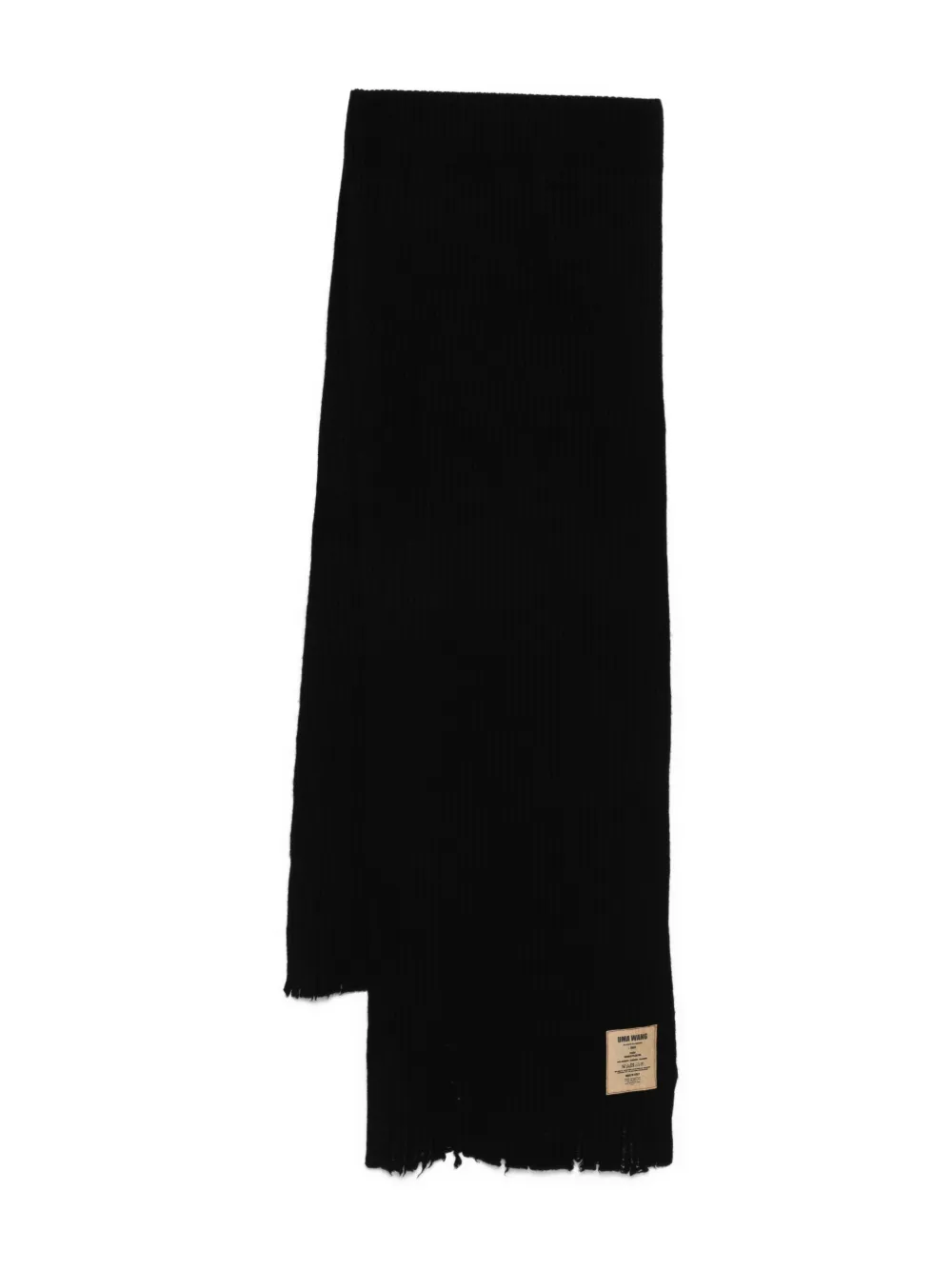 ribbed cashmere scarf