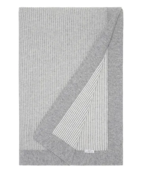 Brunello Cucinelli ribbed cashmere throw