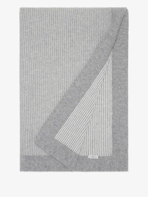 Brunello Cucinelli ribbed cashmere throw