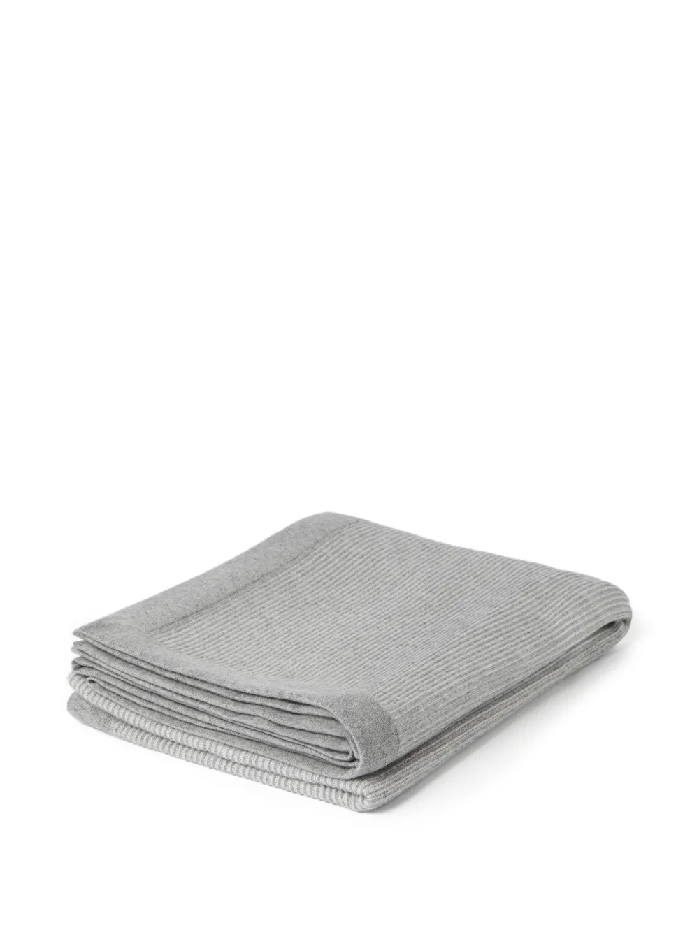 Brunello Cucinelli Geribbelde kasjmier plaid - Grijs