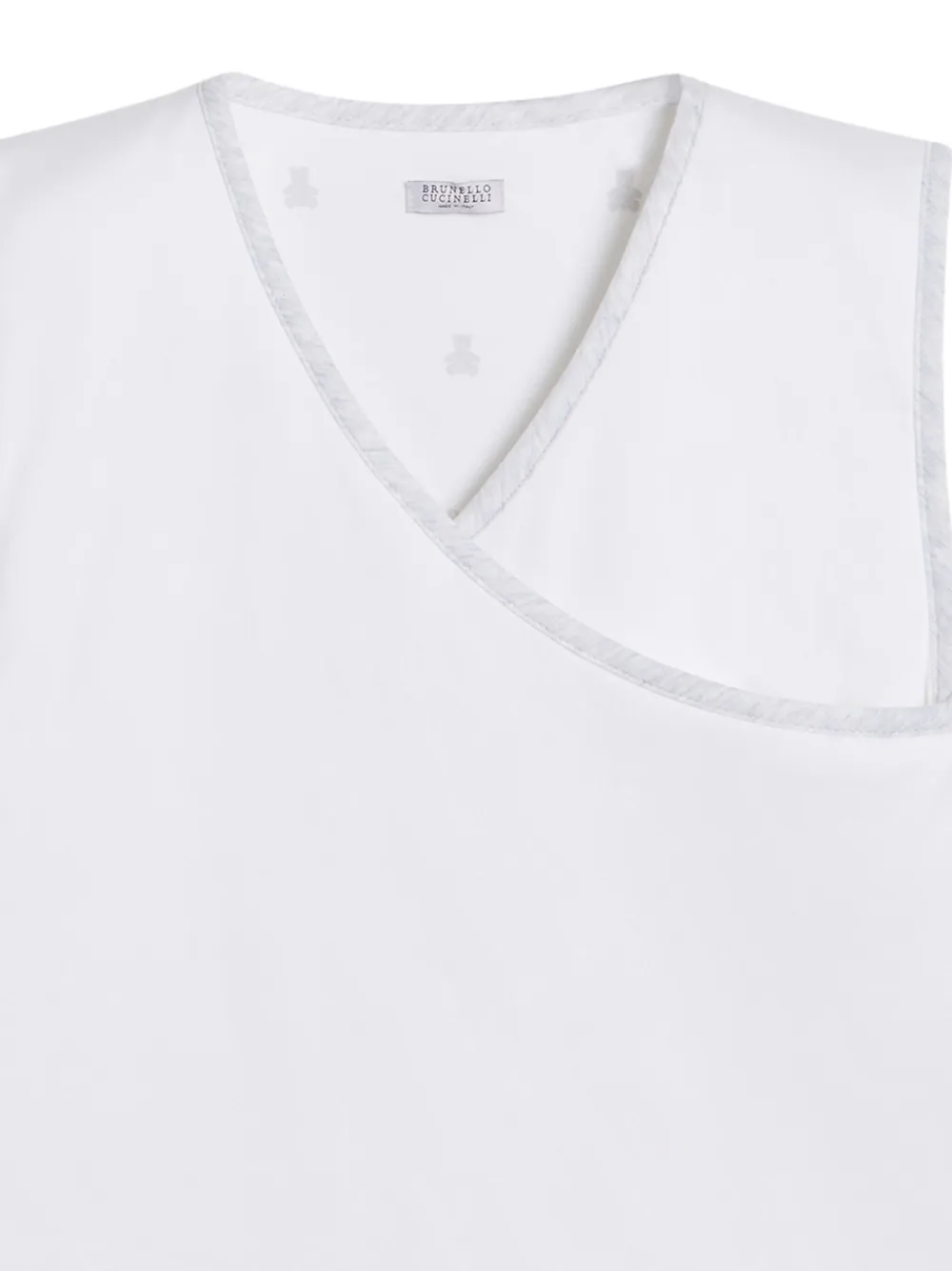 Brunello Cucinelli Kids Slaapzak met geborduurd logo Wit