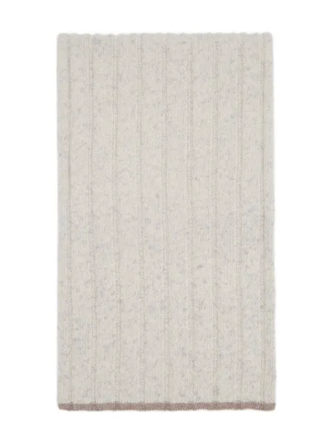 Brunello Cucinelli ribbed cashmere scarf