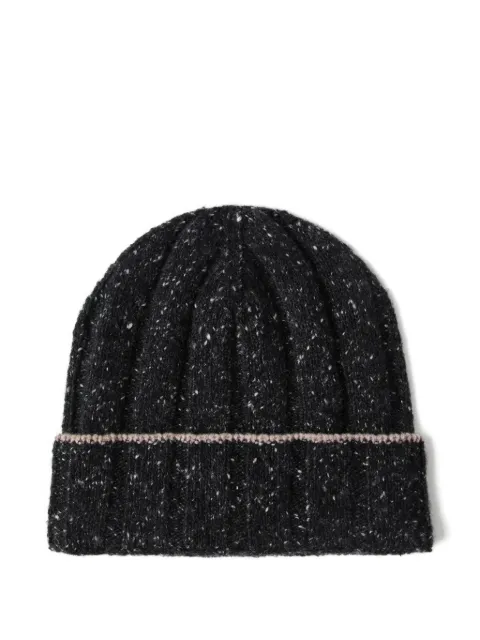 Brunello Cucinelli gorro de cachemira tejido de canalé