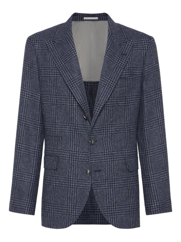【VIP価格】BRUNELLO CUCINELLI Prince of Wales pattern Blazer 31167474_60390190_600.jpg