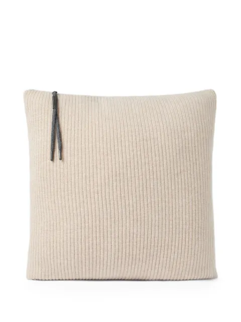 Brunello Cucinelli ribbed-knit cushion (40cm x 40cm)