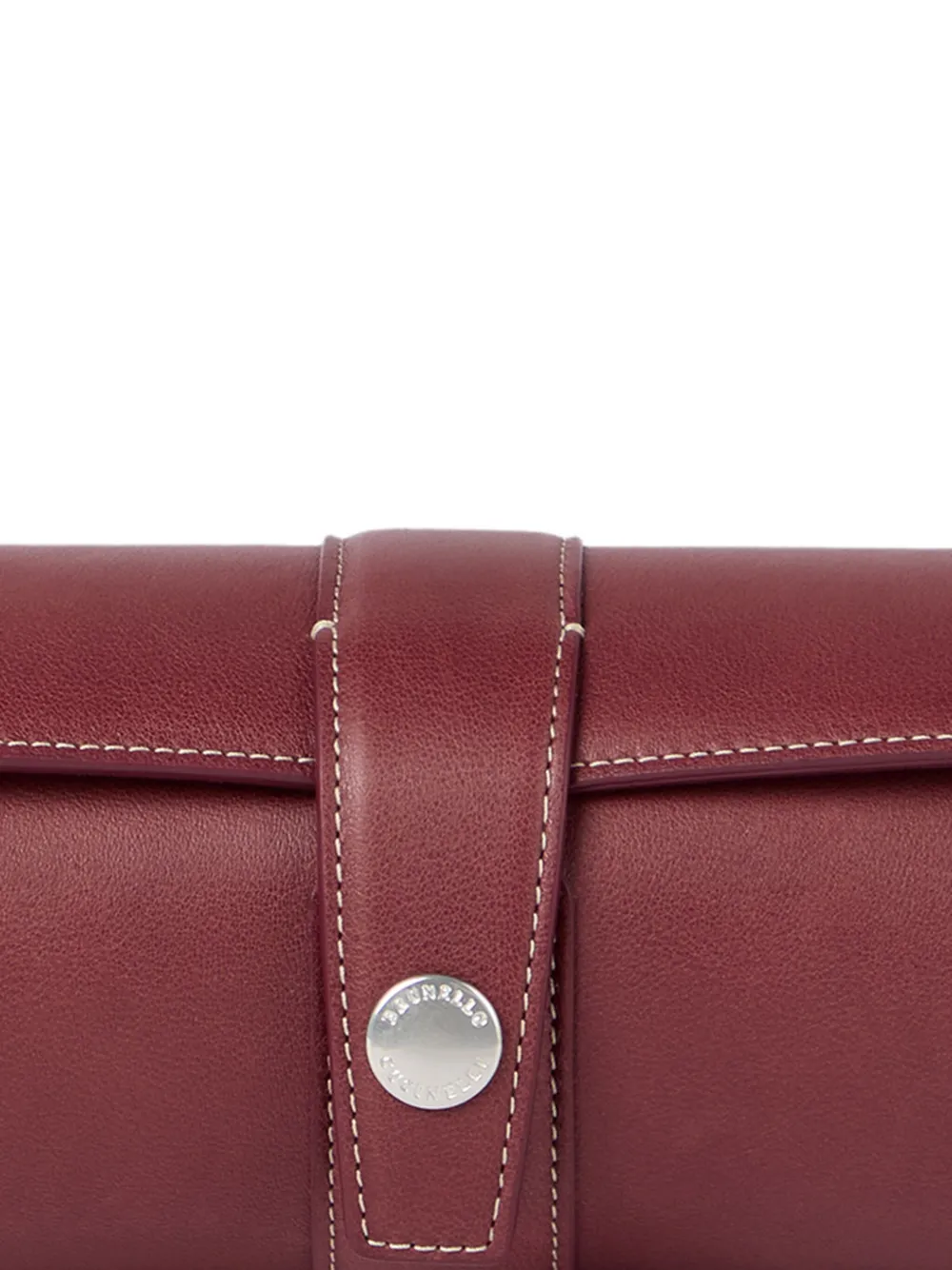 Brunello Cucinelli Leather Watch Box In Red