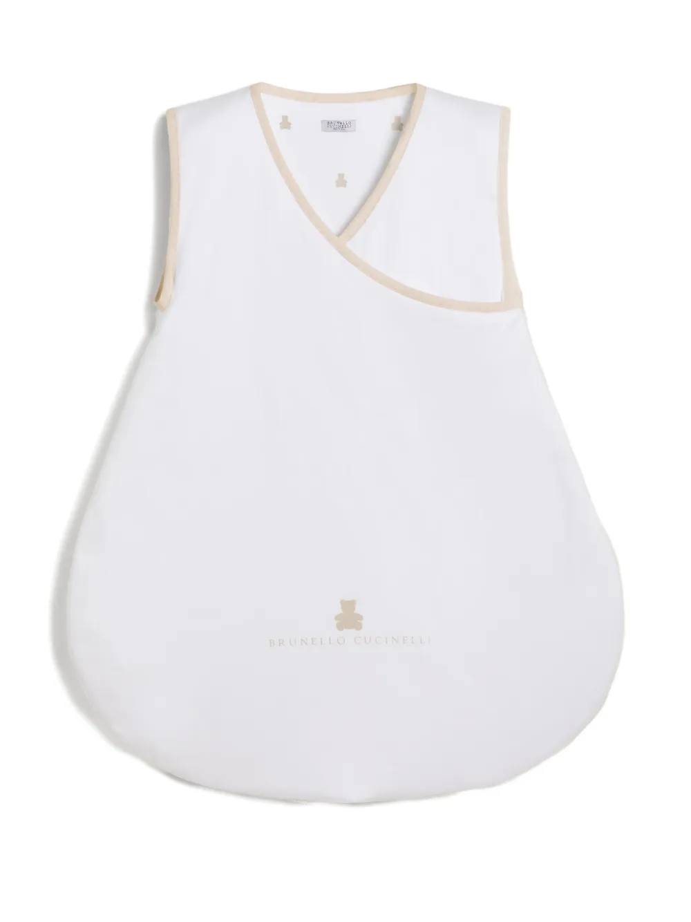 Brunello Cucinelli Kids cotton sleep bag - Bianco
