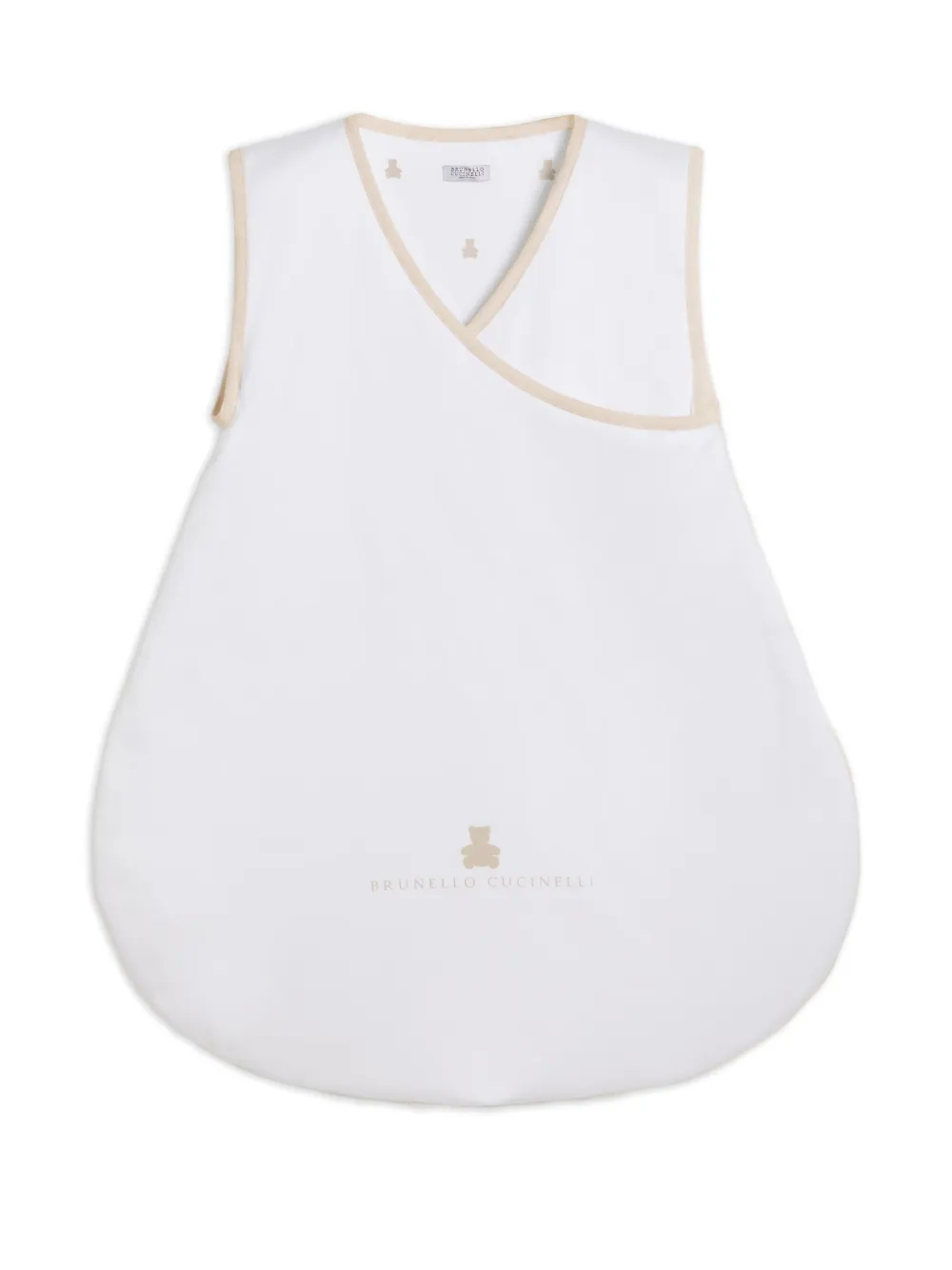 Brunello Cucinelli Kids cotton sleep bag - Bianco