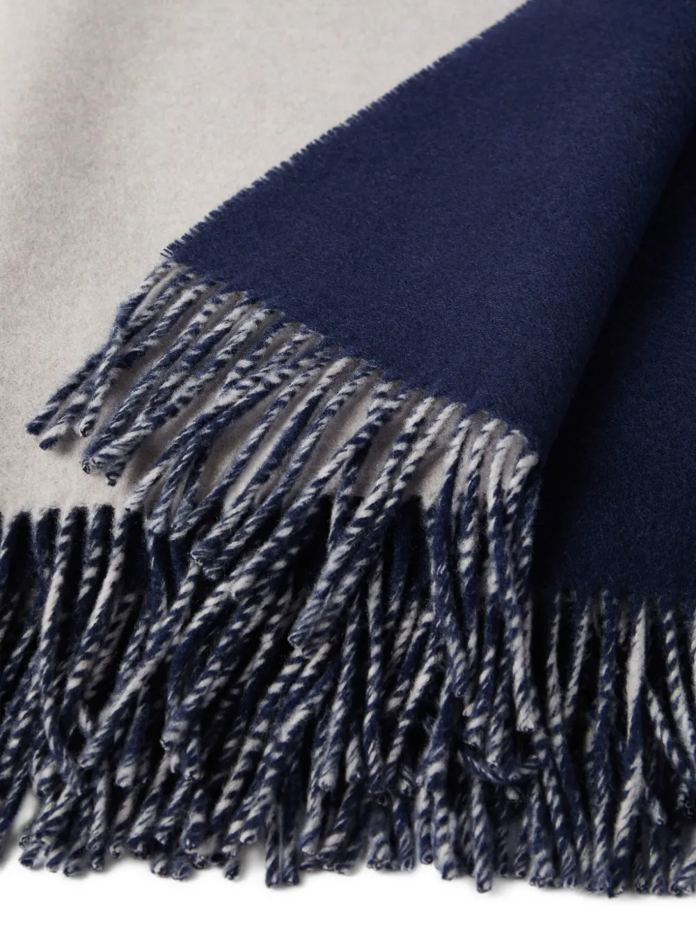 Brunello Cucinelli Fringe Cashmere Throw In Multi