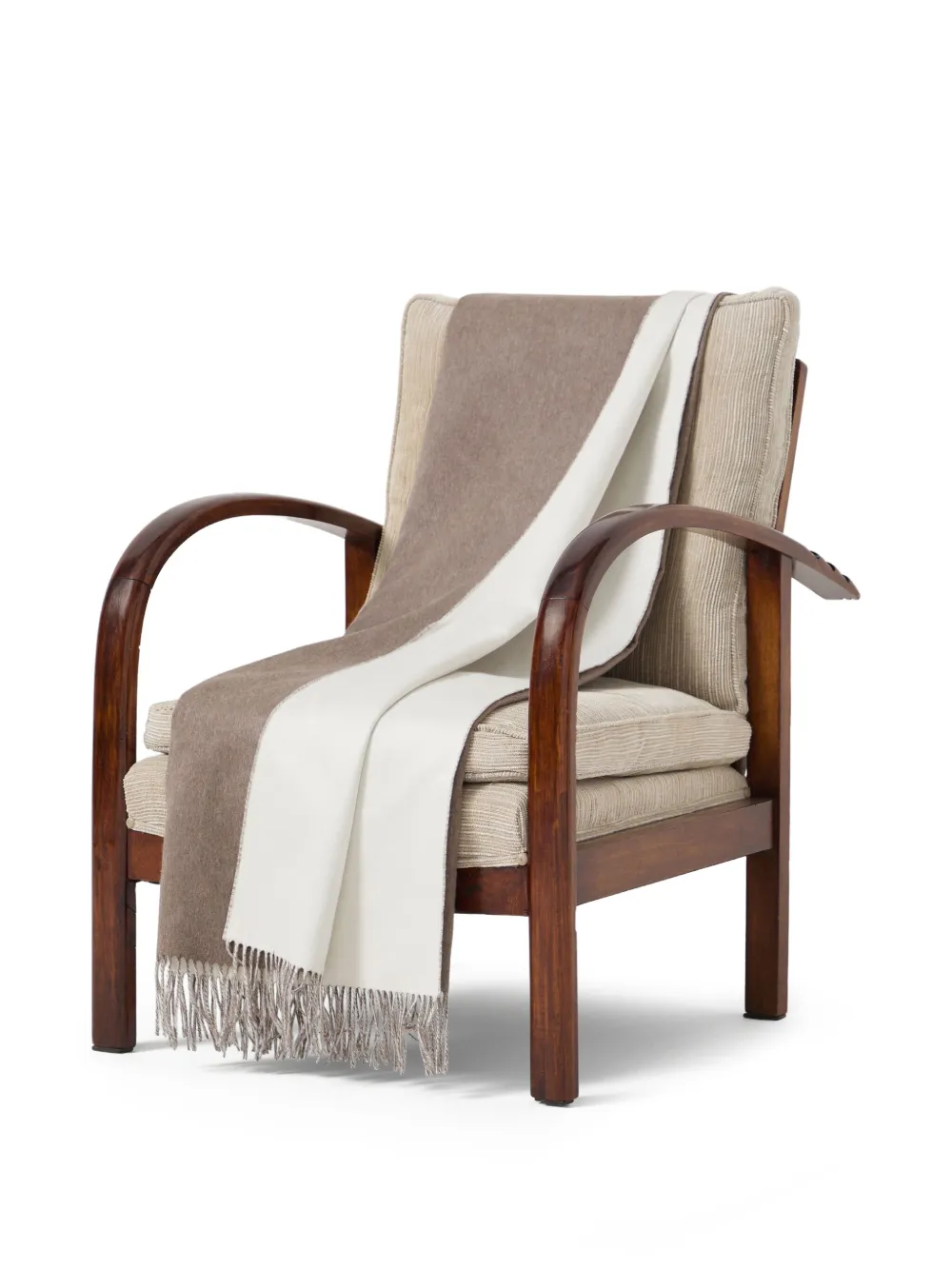 Brunello Cucinelli Fringe-edge Blankets (200cm X 150cm) In Brown