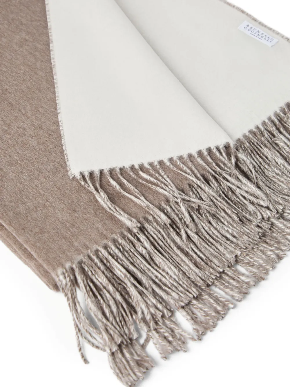 Brunello Cucinelli Fringe-edge Blankets (200cm X 150cm) In Brown