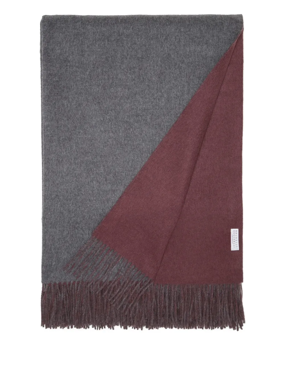 Brunello Cucinelli Fringed-edges Blankets (200cm X 150cm) In Gray