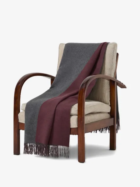 Brunello Cucinelli بطانية بأطراف شراشيب (200 سم × 150 سم)