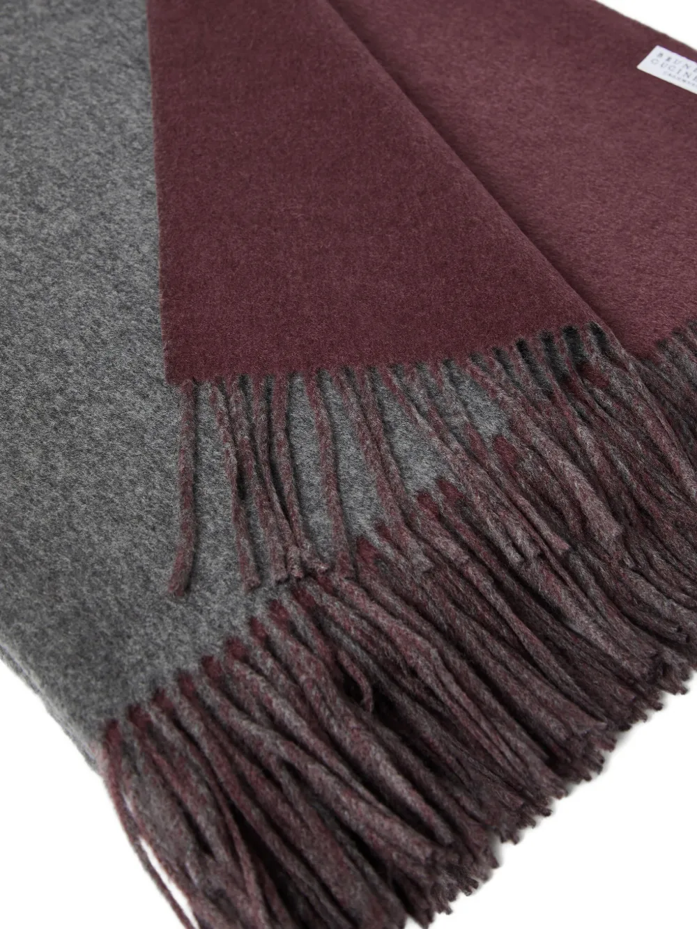 Brunello Cucinelli Fringed-edges Blankets (200cm X 150cm) In Gray