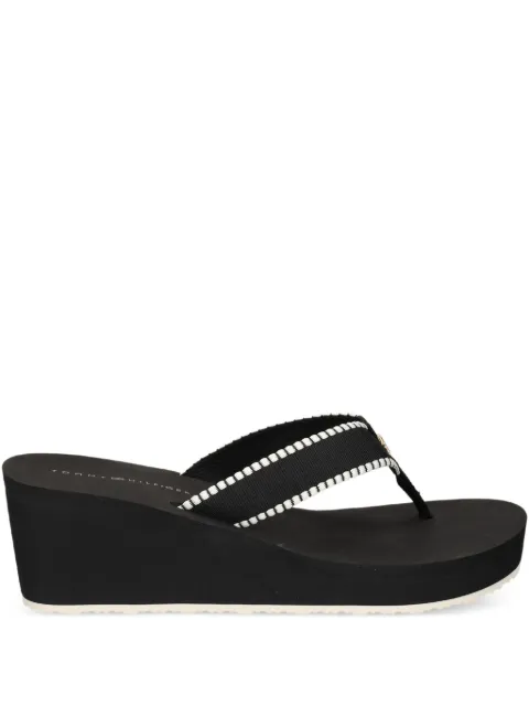 Tommy Hilfiger platform-wedge thong flip-flops