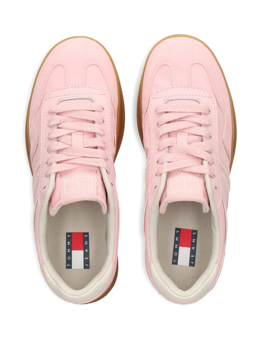 Tommy Jeans panelled low-top sneakers Pink