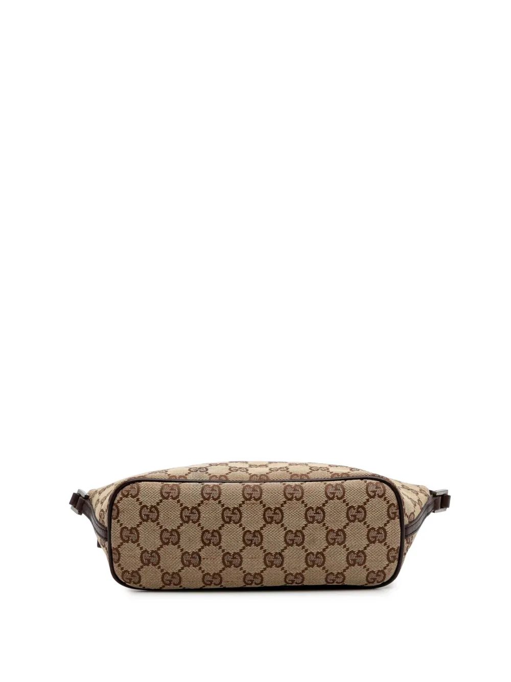Pre-owned Gucci 2000-2015 Gg Canvas Boat Shoulder Bag In Brown