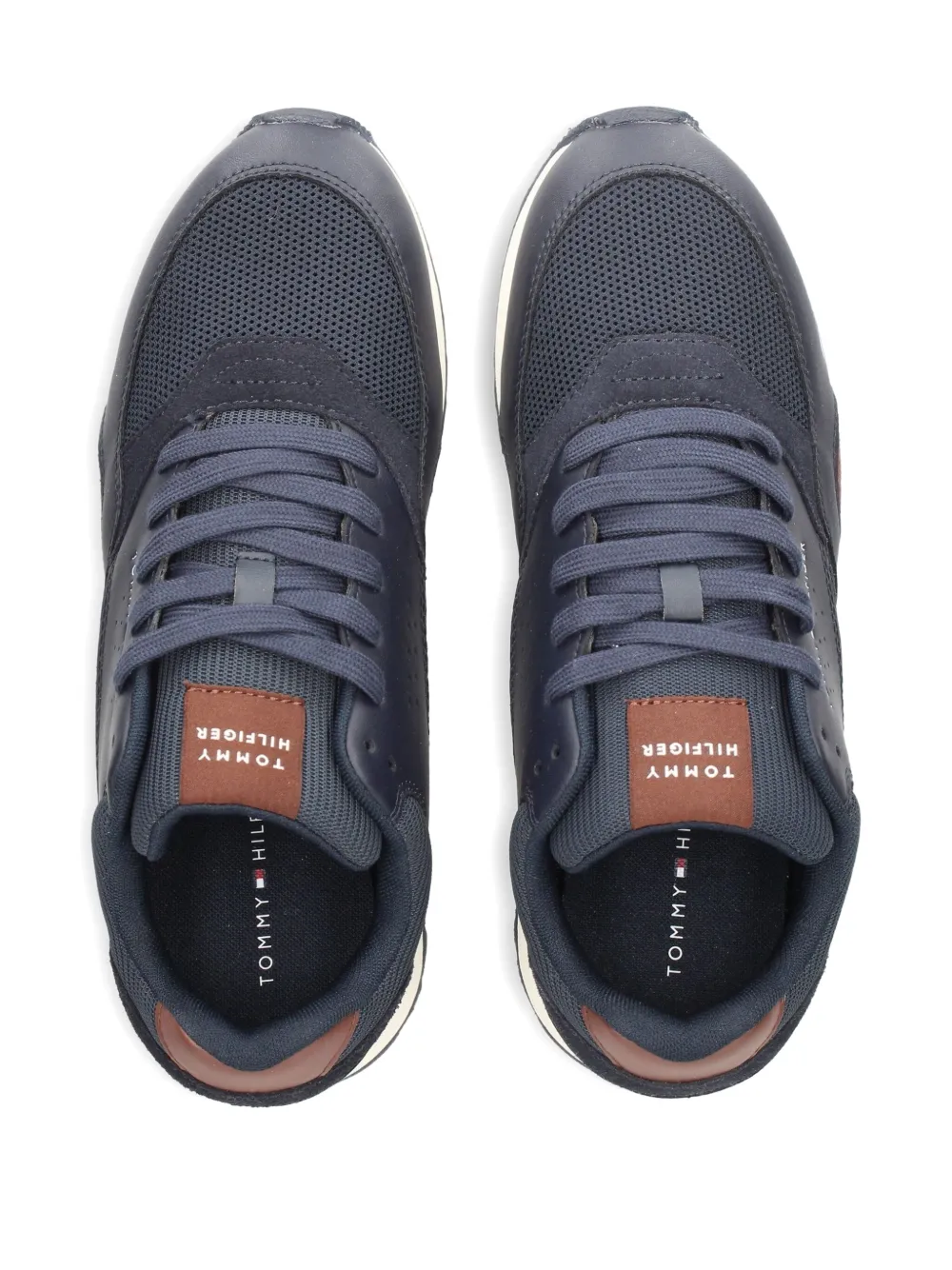 Tommy Hilfiger leather panelled sneakers Blue