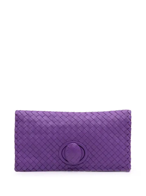 Bottega Veneta Pre-Owned 2012-2025 Nappa Intrecciato Turn Lock clutch bag