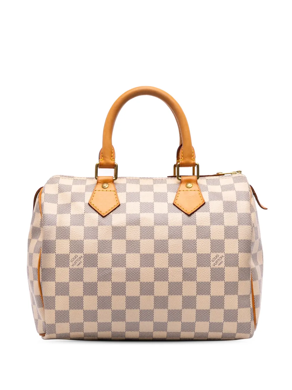 Louis Vuitton Pre-Owned 2013 ダミエ アズール スピーディ 25 ボストンバッグ - ホワイト Louis Vuitton Pre-Owned 2013 ダミエ アズール スピーディ 25 ボストンバッグ - ホワイト