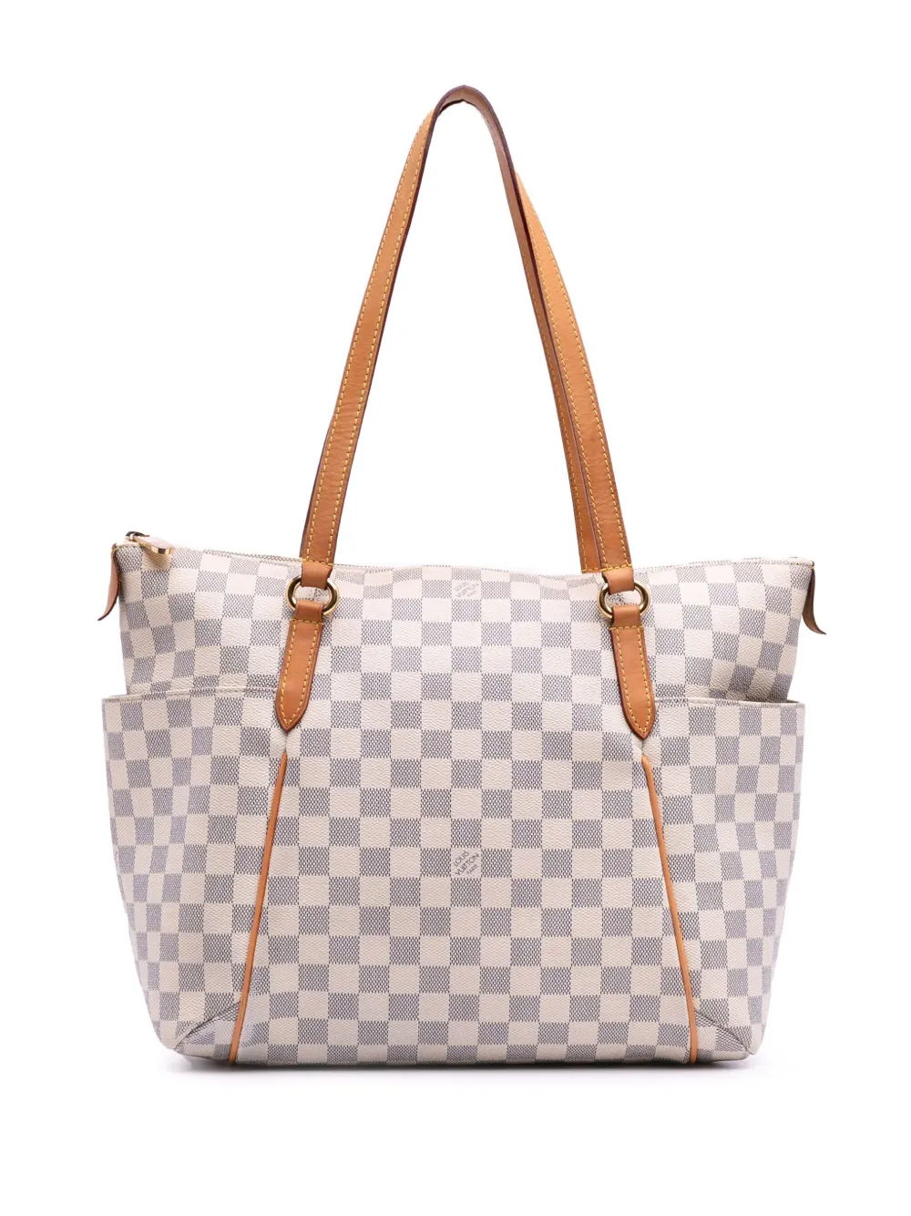 Louis Vuitton Pre-Owned 2010 ダミエ アズール トータリー MM ハンドバッグ - ホワイト Louis Vuitton Pre-Owned 2010 ダミエ アズール トータリー MM ハンドバッグ - ホワイト