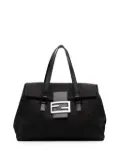 Fendi Pre-Owned 2000-2010 Zucchino Canvas shoulder bag - Black