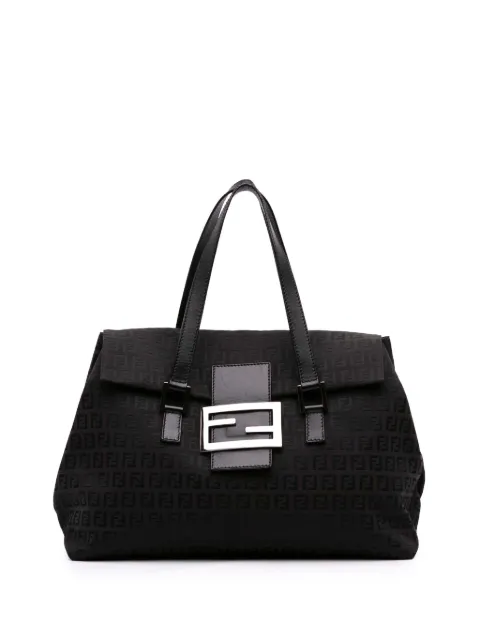 Fendi Pre-Owned شنطة كتف كانفا بنقش 'زوكينو' 2000-2010