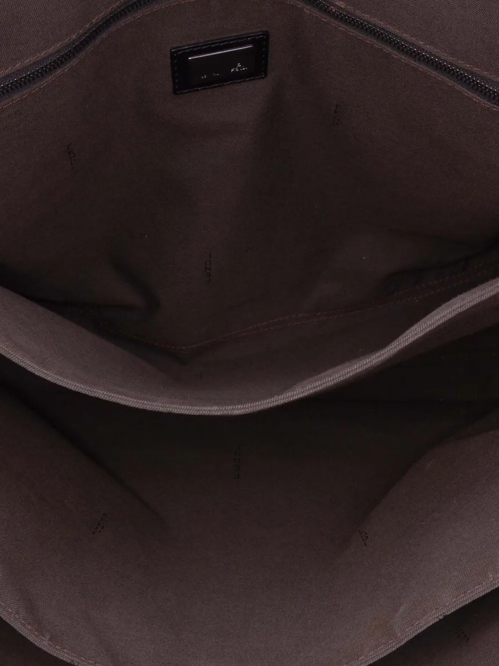 Pre-owned Fendi 2000-2010 Zucchino Canvas Shoulder Bag In Black