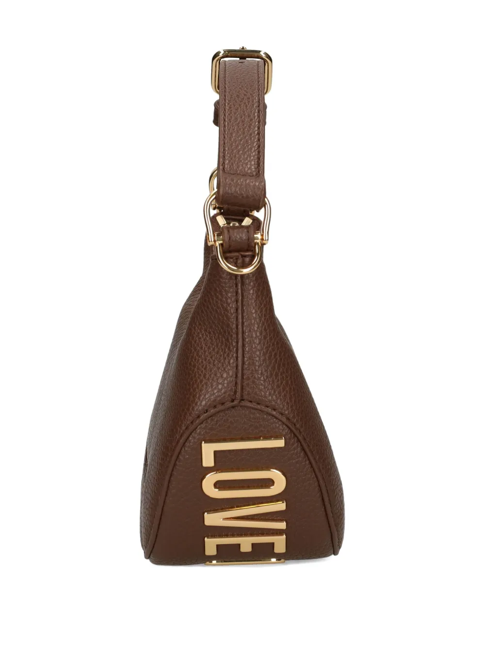 Love Moschino Logo-detail Shoulder Bag In Brown