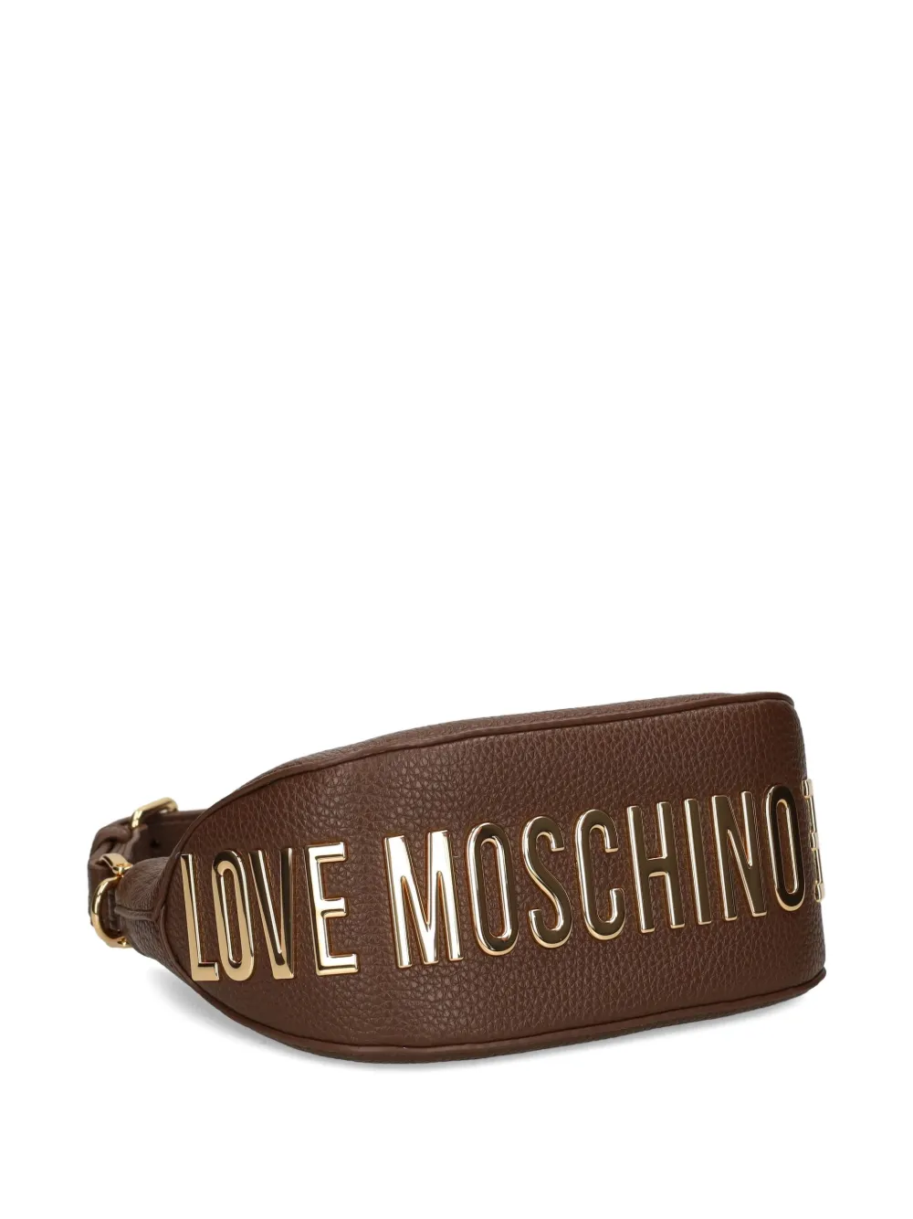 Love Moschino Logo-detail Shoulder Bag In Brown