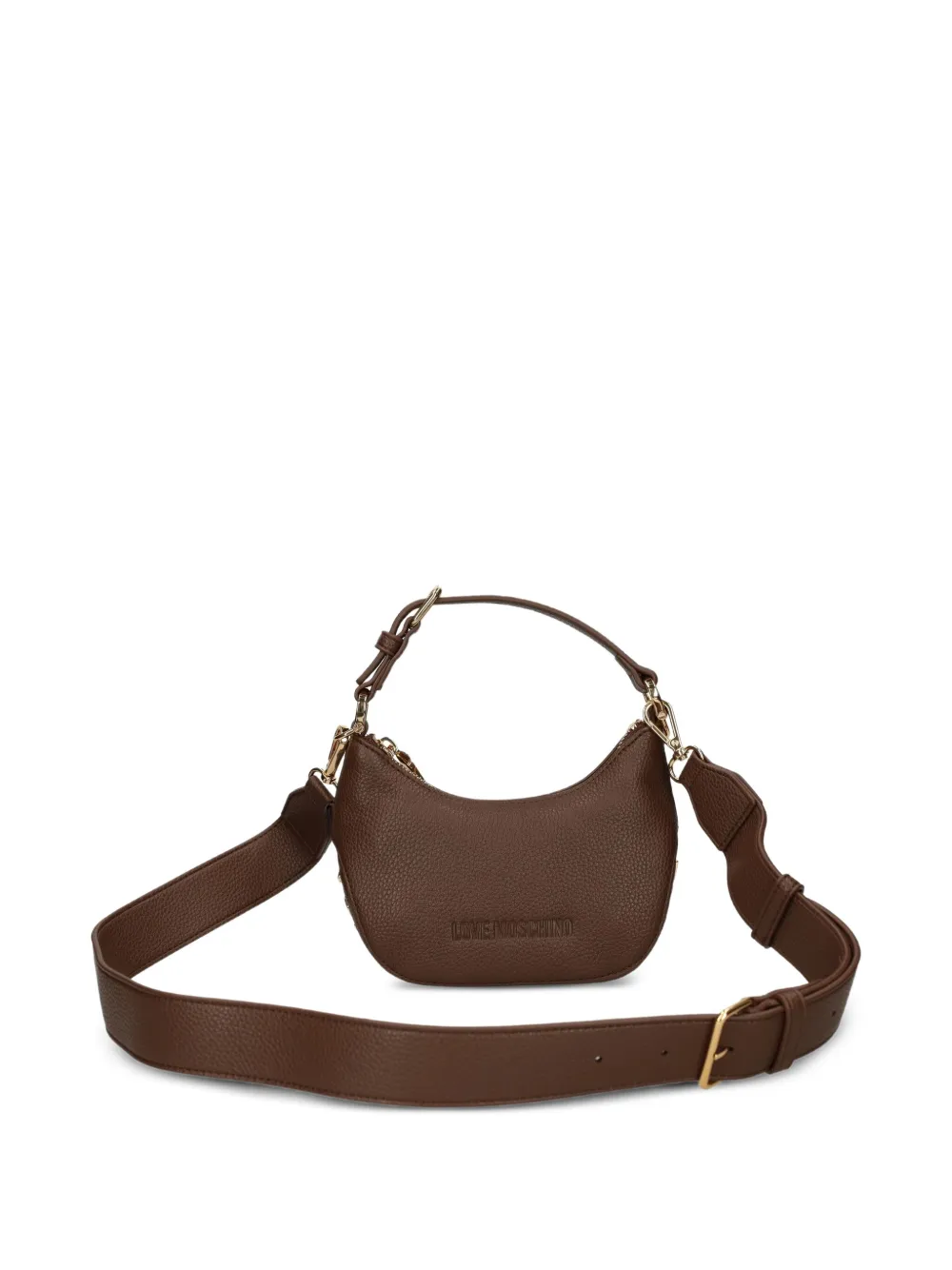Love Moschino Schoudertas met logo Bruin