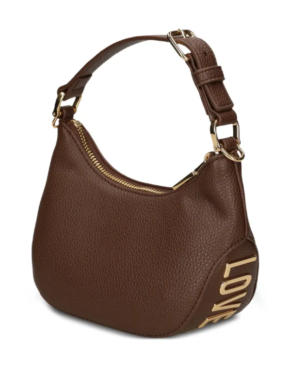 Love Moschino logo-detail Shoulder Bag | Brown | FARFETCH RO