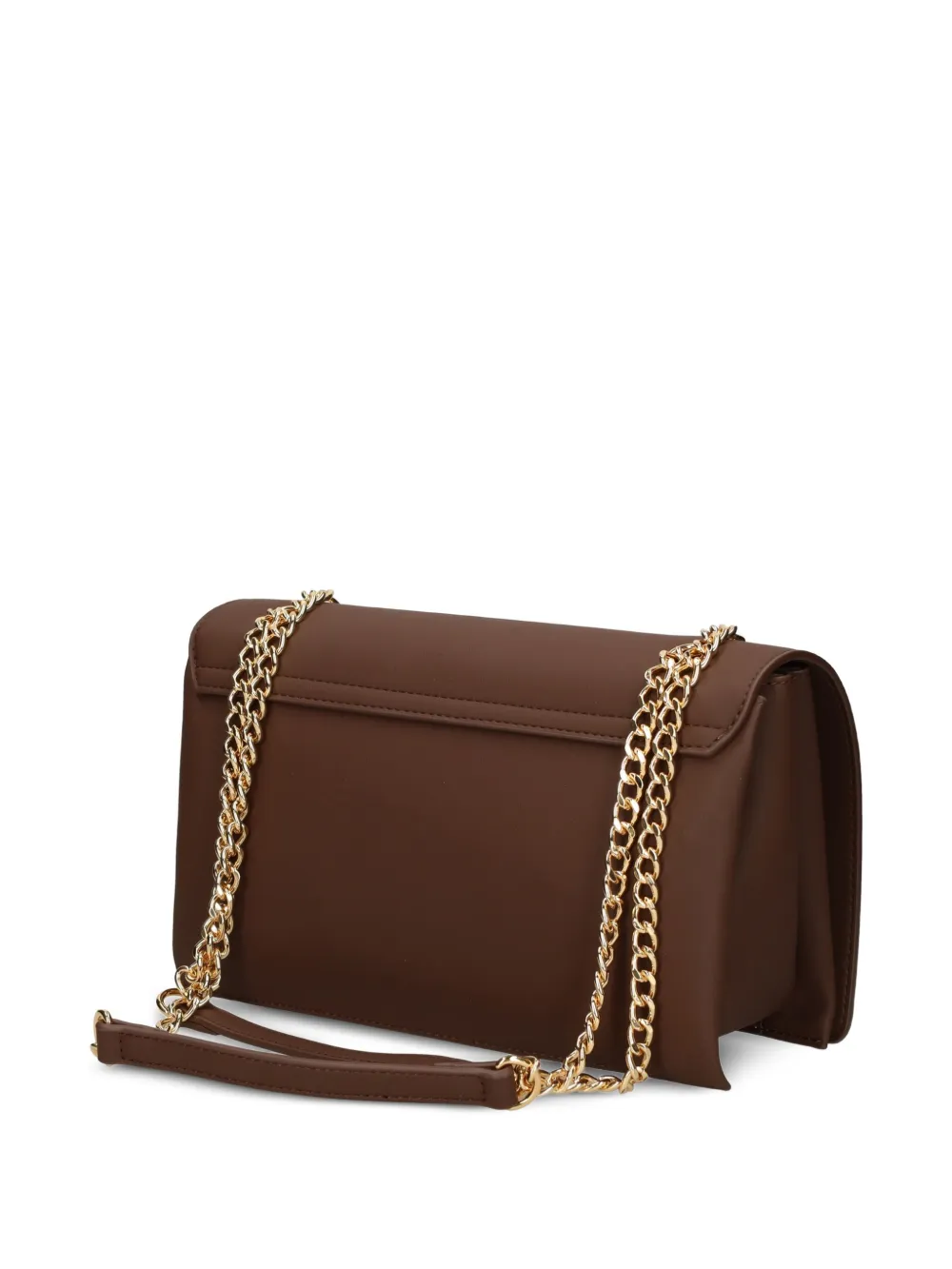 Love Moschino Crossbodytas met logoplakkaat en kettinghengsel Bruin